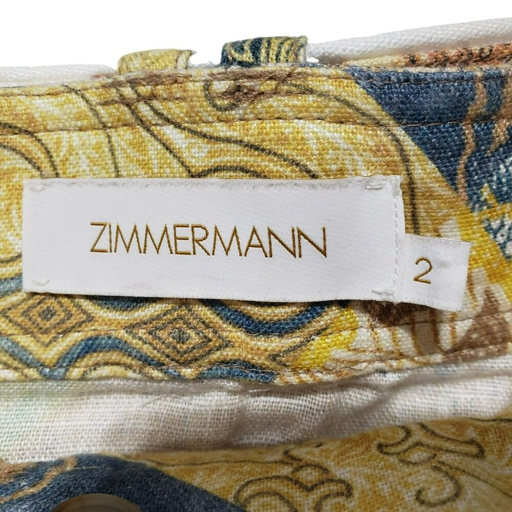 Zimmermann Brightside Piped Batik Patch High Wais… - image 6